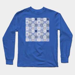 Portuguese Tile Pattern Long Sleeve T-Shirt